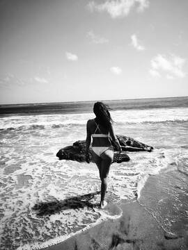 Black and white